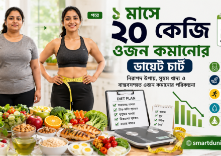 ১ মাসে ২০ কেজি ওজন কমানোর ডায়েট চার্ট