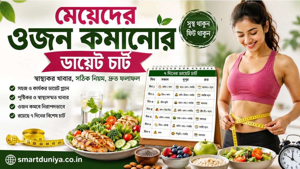 মেয়েদের ওজন কমানোর ডায়েট চার্ট