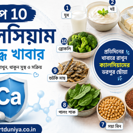 ক্যালসিয়াম সমৃদ্ধ শীর্ষ ১০টি খাবার শক্ত হাড় ও সুস্থ শরীরের জন্য কী খাবেন