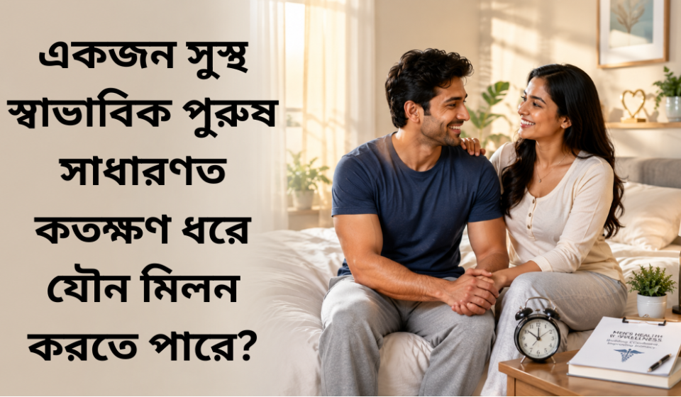 একজন সুস্থ স্বাভাবিক পুরুষ সাধারণত কতক্ষণ ধরে যৌন মিলন করতে পারে?