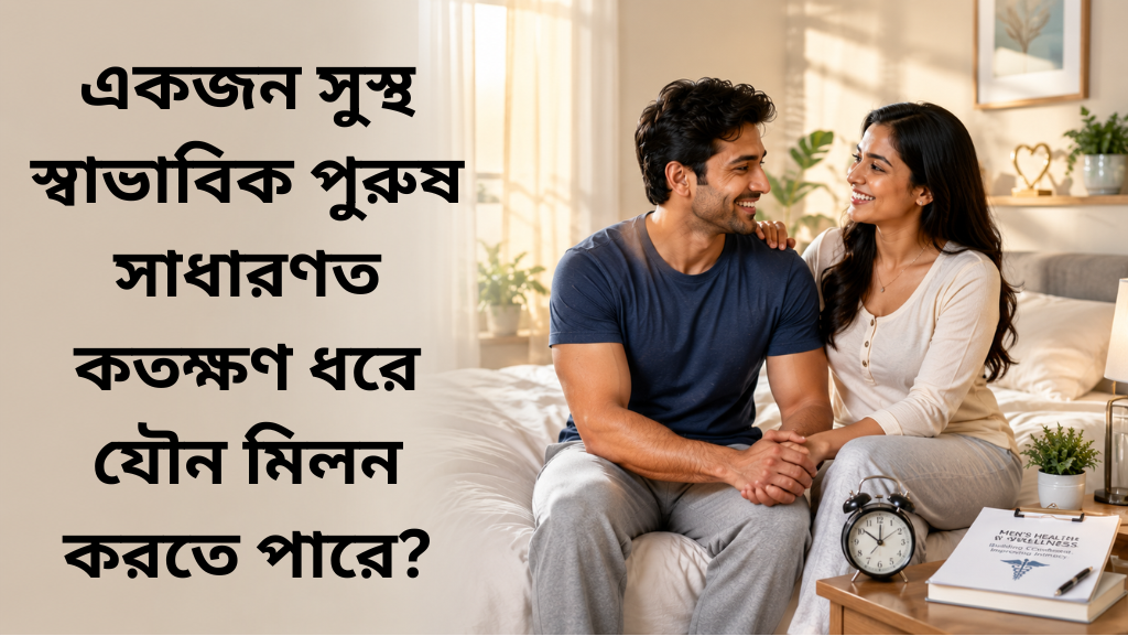 একজন সুস্থ স্বাভাবিক পুরুষ সাধারণত কতক্ষণ ধরে যৌন মিলন করতে পারে?